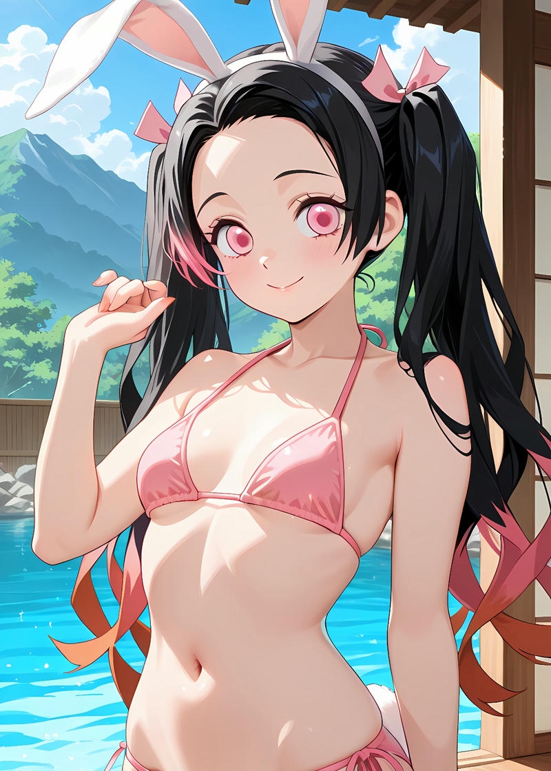 Nezuko sexy nồng nàn hơi thở
