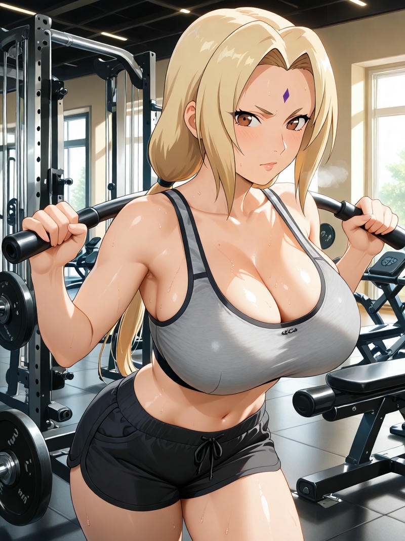 Tsunade sexy rạng rỡ dễ thương