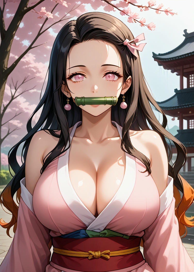 Vẻ đẹp Nezuko ngọt lịm tim