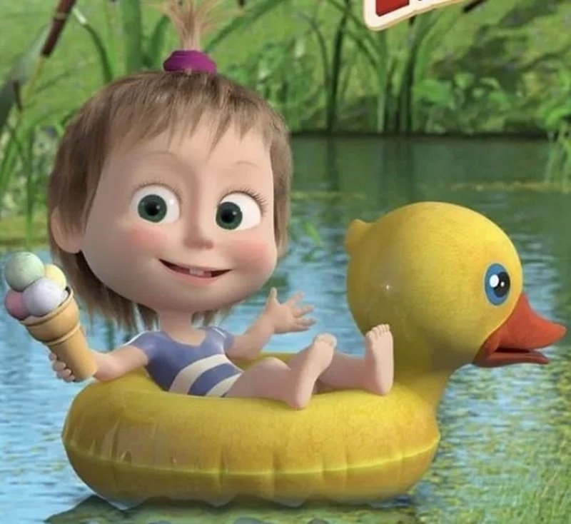 Masha hoạt hình cute dễ thương