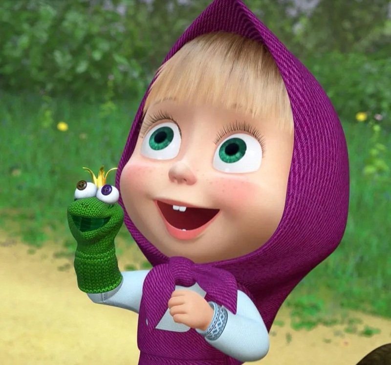 Masha chibi đáng yêu làm avatar