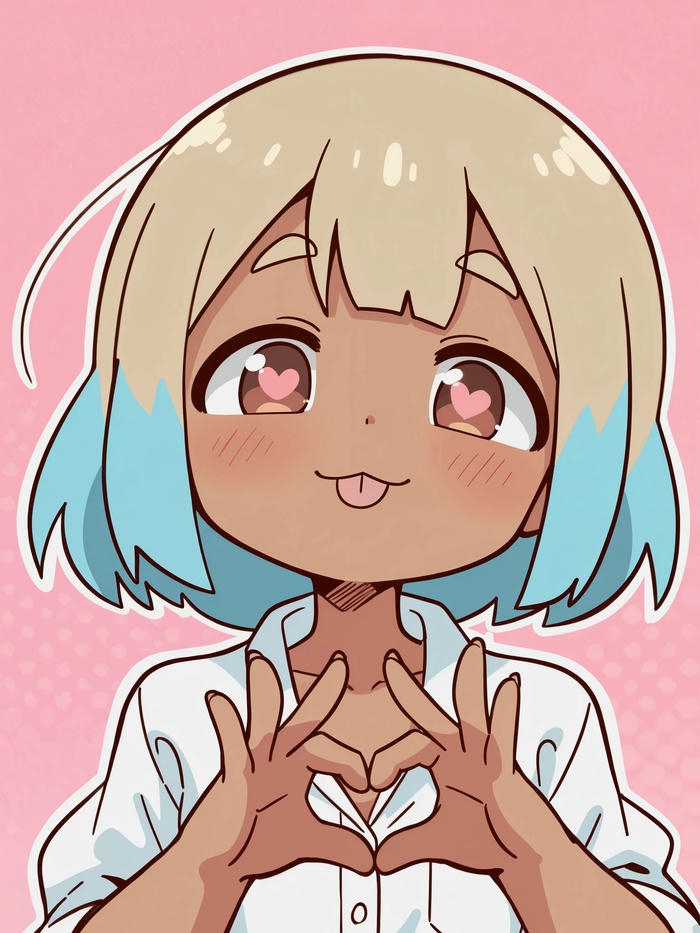 Ảnh anime lè lưỡi nổi lên nét quyến rũ hoàn mỹ