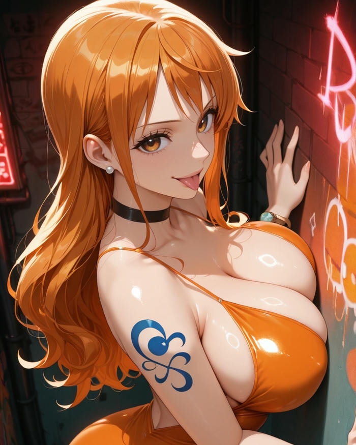 Ảnh anime lè lưỡi thể hiện dáng vẻ hấp dẫn rạng rỡ