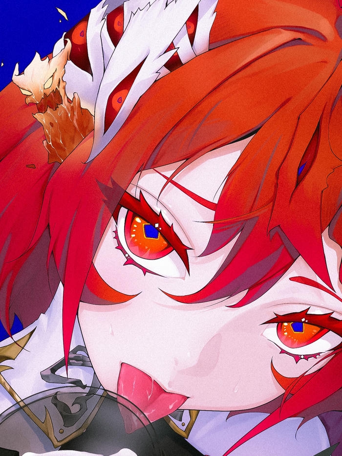 Ảnh anime lè lưỡi toả sáng phong cách nóng bỏng rạng ngời
