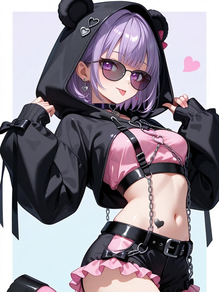 Ảnh anime lè lưỡi toát lên sức hút quyến rũ sang trọng