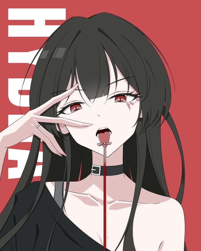 Ảnh anime lè lưỡi với thân hình hấp dẫn tinh hoa