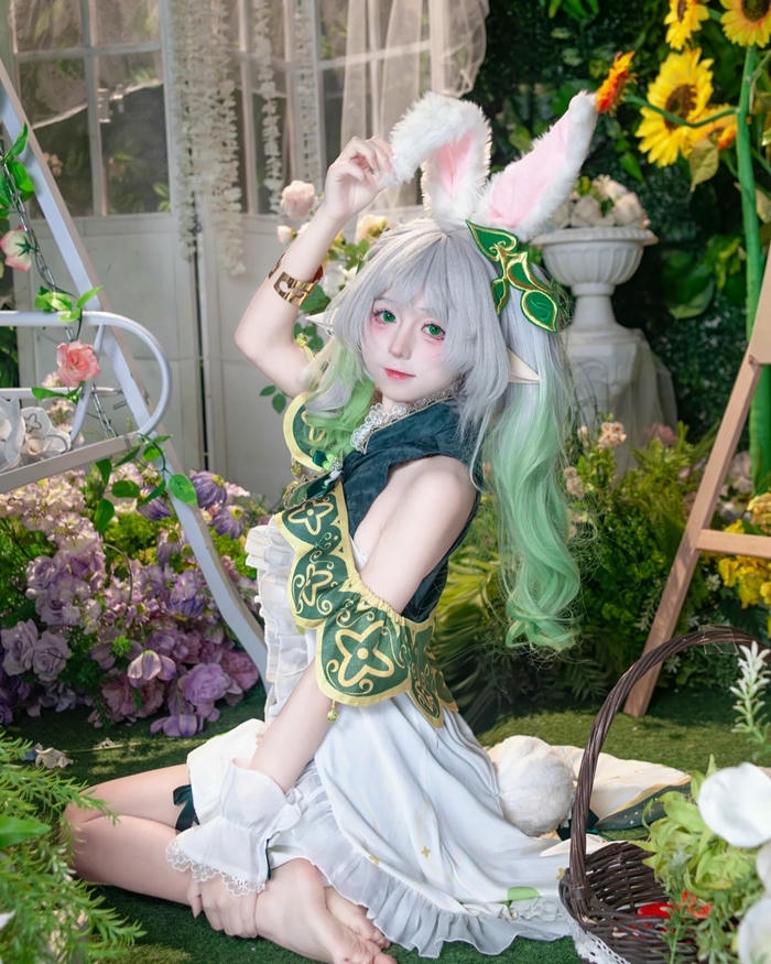 Ảnh cosplay Nahida sexy có diện mạo duyên dáng