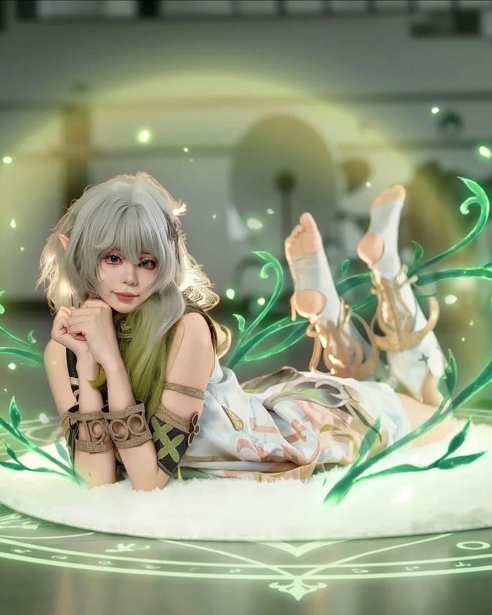 Ảnh cosplay Nahida sexy với tạo hình tinh tế