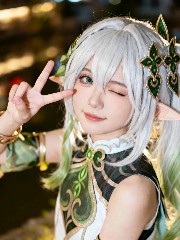 Ảnh cosplay Nahida với phong cách thanh thoát