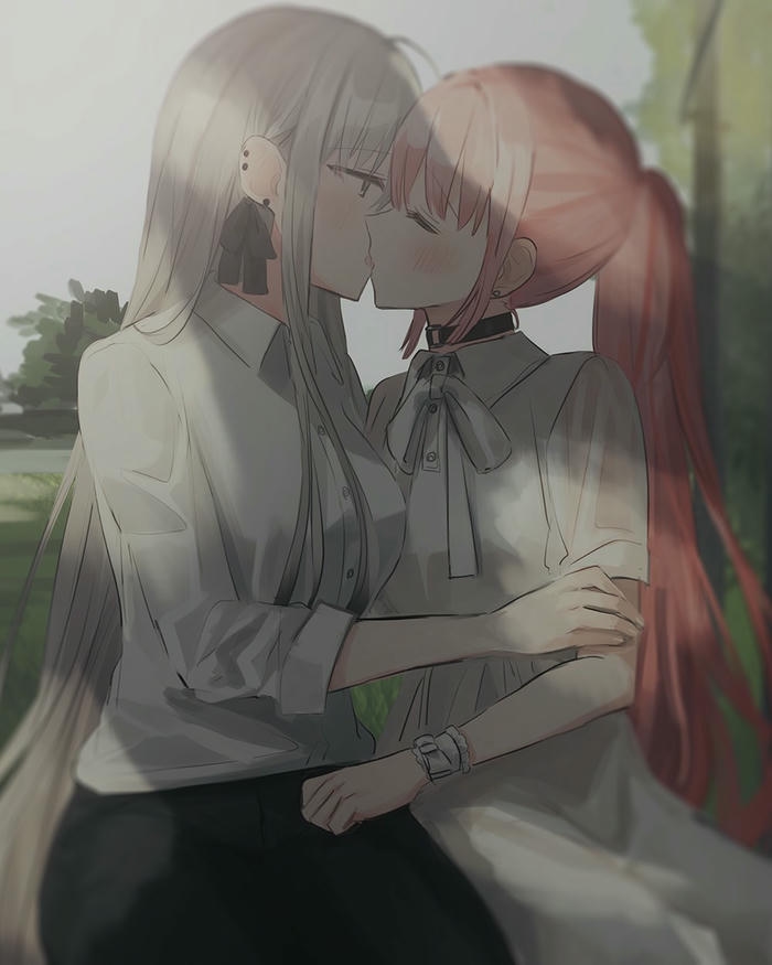 Ảnh hôn nhau anime có biểu cảm tình cảm