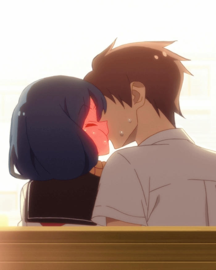 Ảnh hôn nhau anime có tạo hình xinh xắn