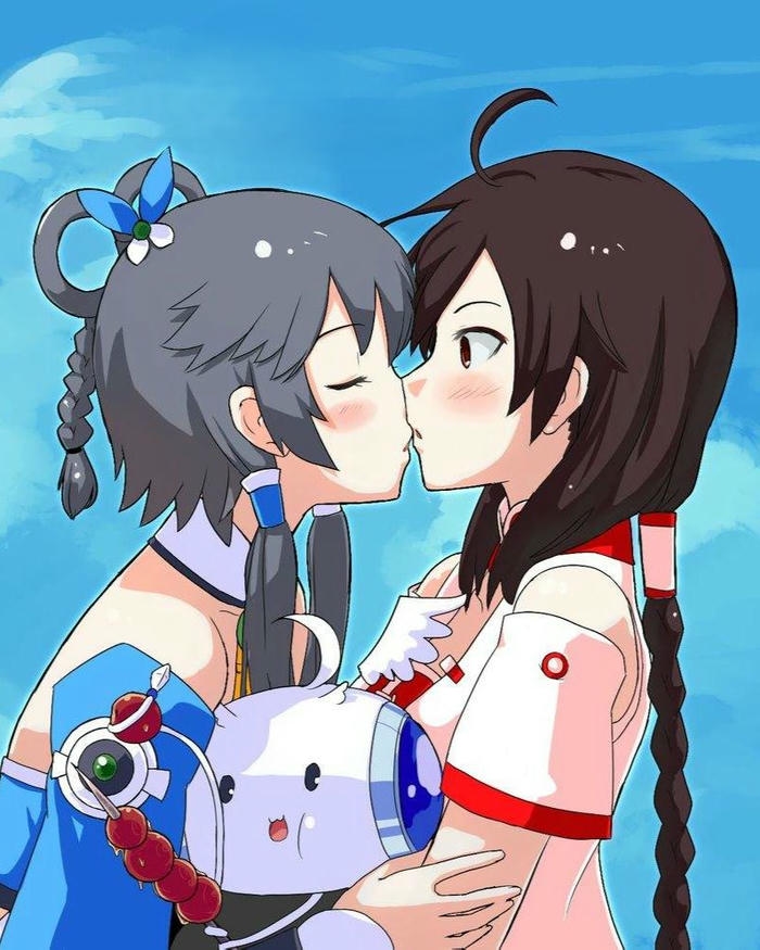 Ảnh hôn nhau anime mang vẻ đẹp nhẹ nhàng