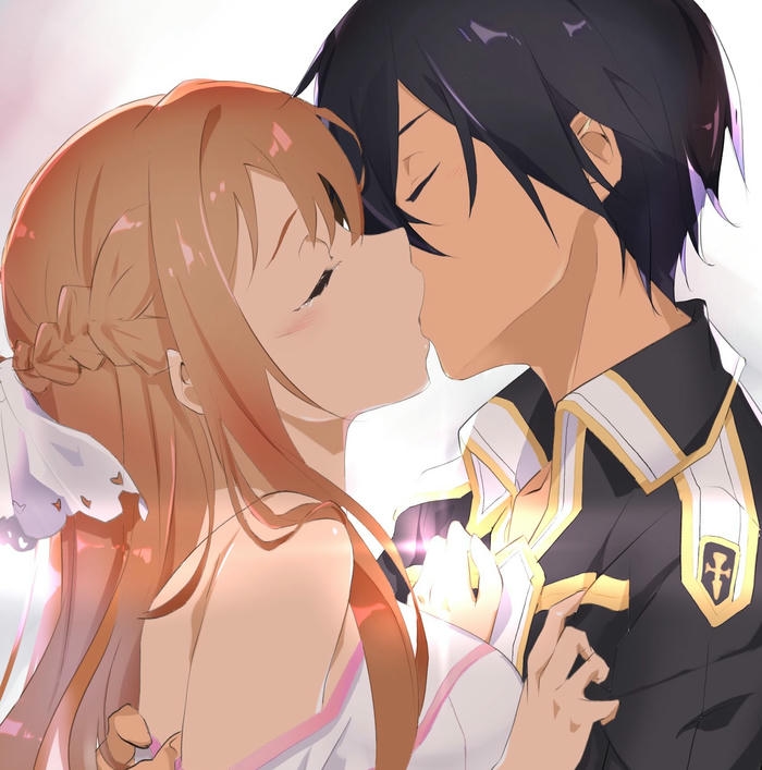 Ảnh hôn nhau anime với khoảnh khắc ngọt ngào