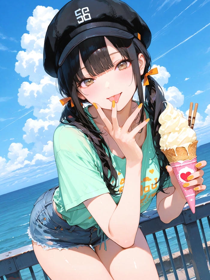 Anime lè lưỡi quyến rũ toát lên vẻ cuốn hút