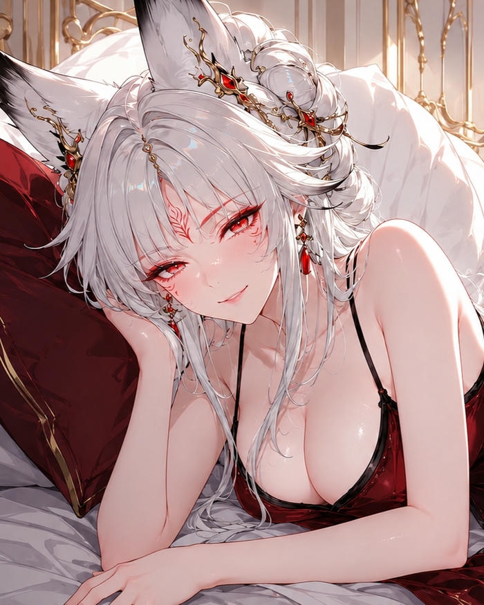Cô gái anime vú to đẹp mang vẻ quyến rũ