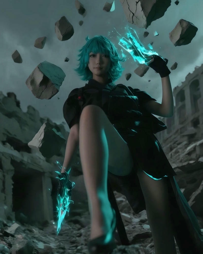 Cosplay Tatsumaki mang diện mạo thanh nhã ấn tượng