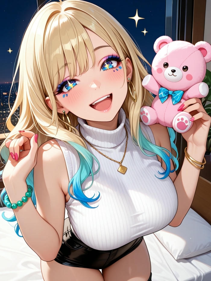 Gái anime to tròn sáng tạo cân đối sắc sảo