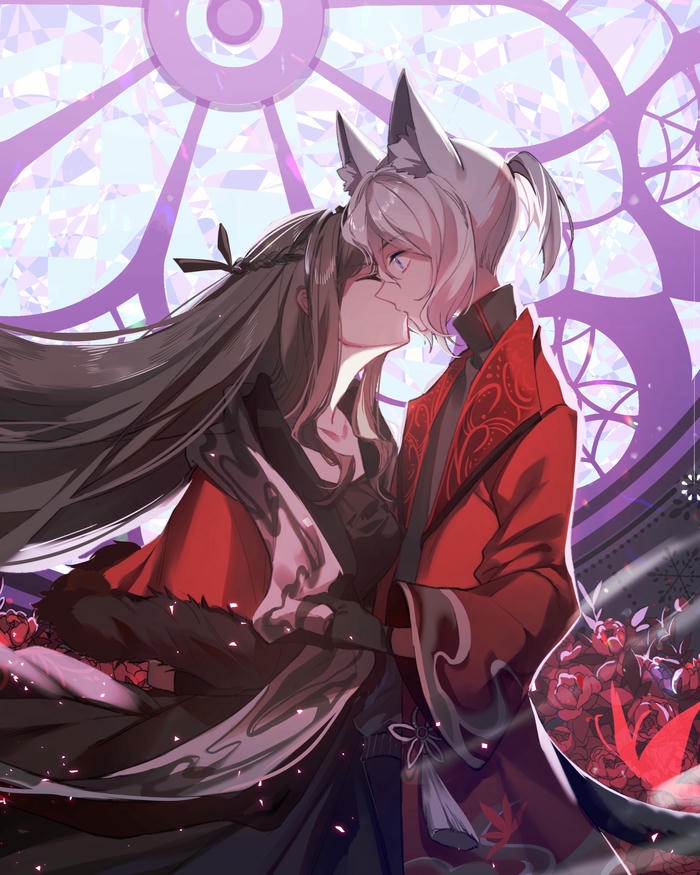 Hình ảnh cặp đôi anime mang vẻ ngọt ngào