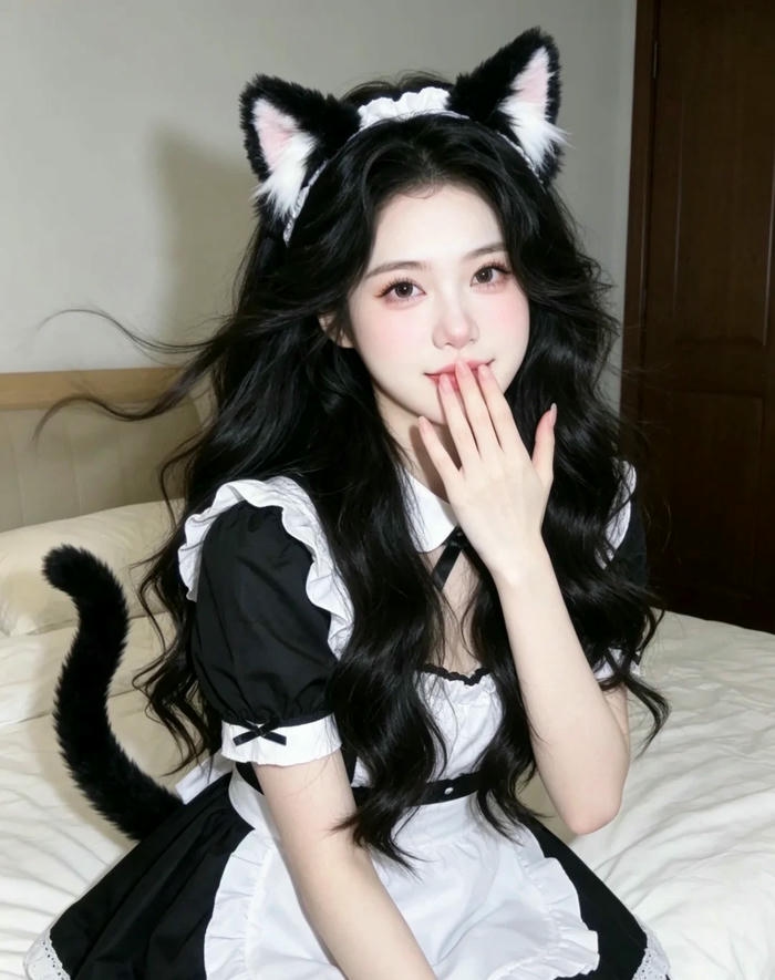 Maid cosplay có phong cách nữ tính nổi bật