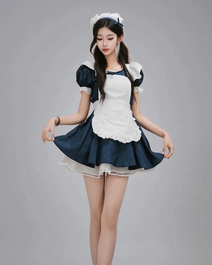 Maid cosplay với diện mạo duyên dáng thanh thoát