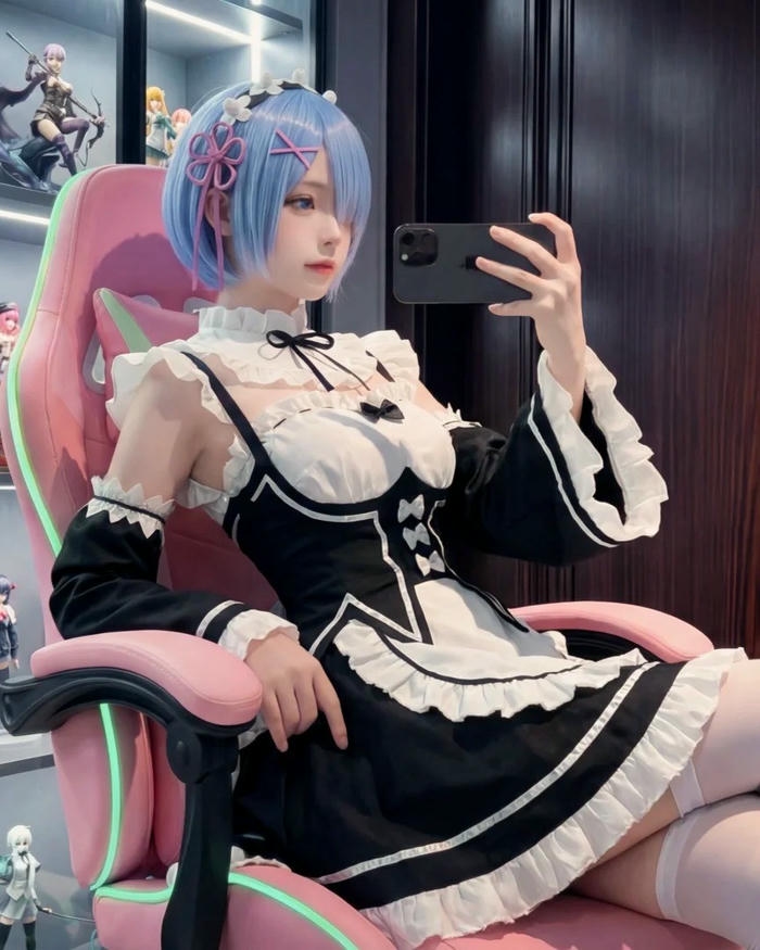 Maid cosplay với phong cách đáng yêu thanh lịch