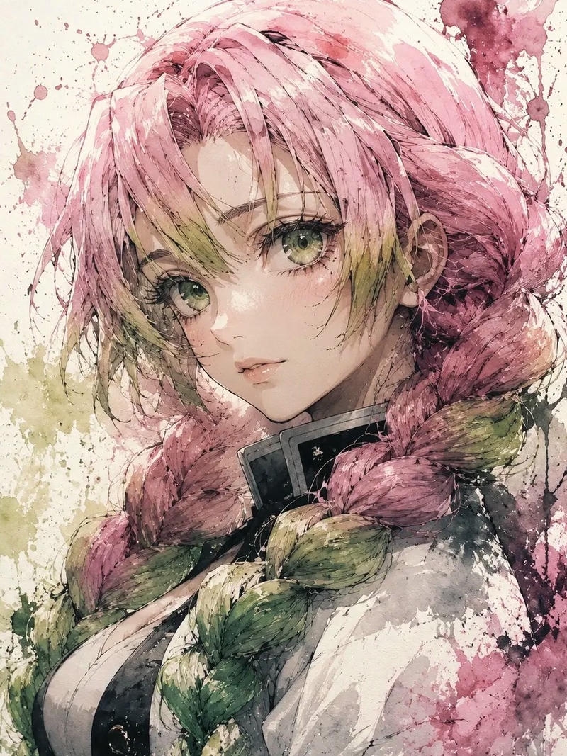 Ảnh anime thanh gương diệt quỷ có diện mạo ấn tượng