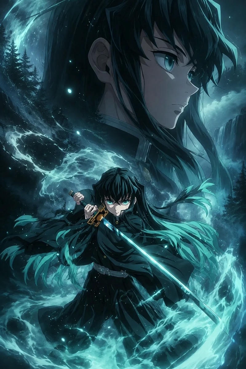 Ảnh anime thanh gương diệt quỷ có diện mạo sắc nét