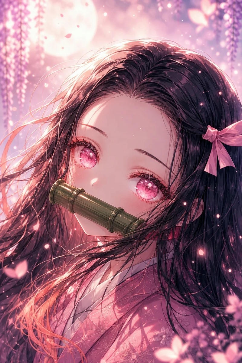 Ảnh anime thanh gương diệt quỷ có đường nét hài hòa