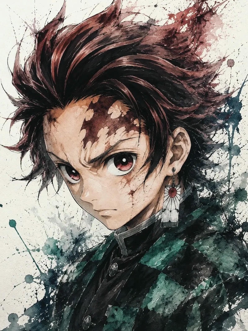 Ảnh anime thanh gương diệt quỷ có tạo hình sắc sảo