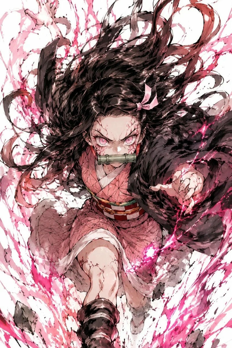 Ảnh anime thanh gương diệt quỷ mang phong cách ấn tượng