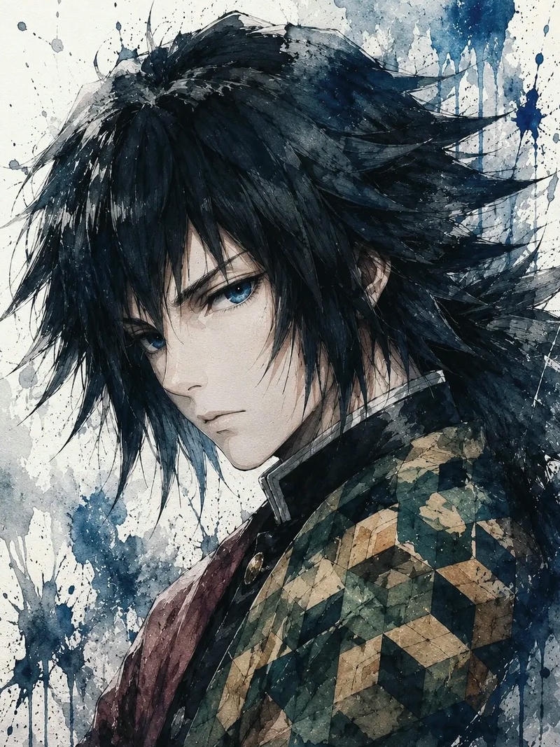 Ảnh anime thanh gương diệt quỷ mang phong cách đặc trưng