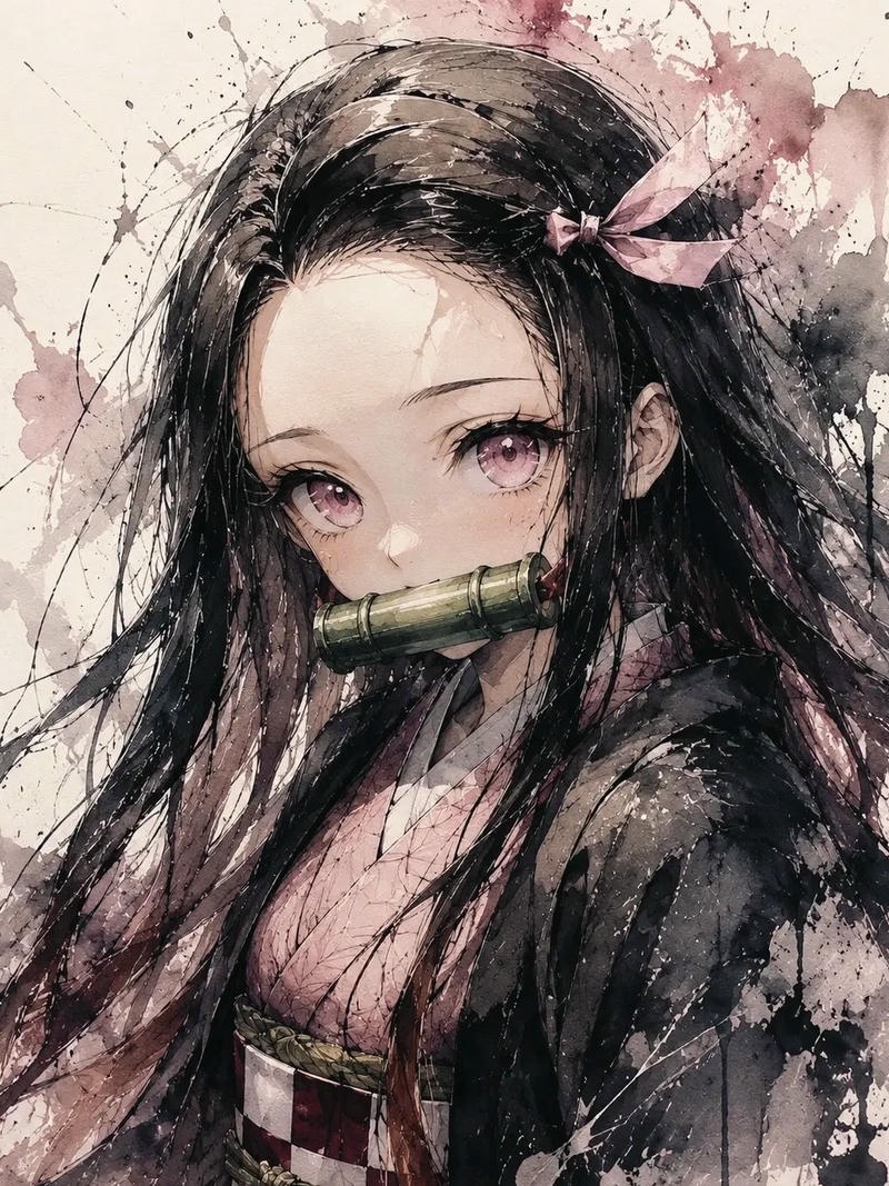 Ảnh anime thanh gương diệt quỷ mang phong thái mạnh mẽ