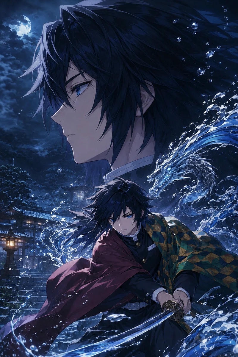 Ảnh anime thanh gương diệt quỷ mang thần sắc sinh động