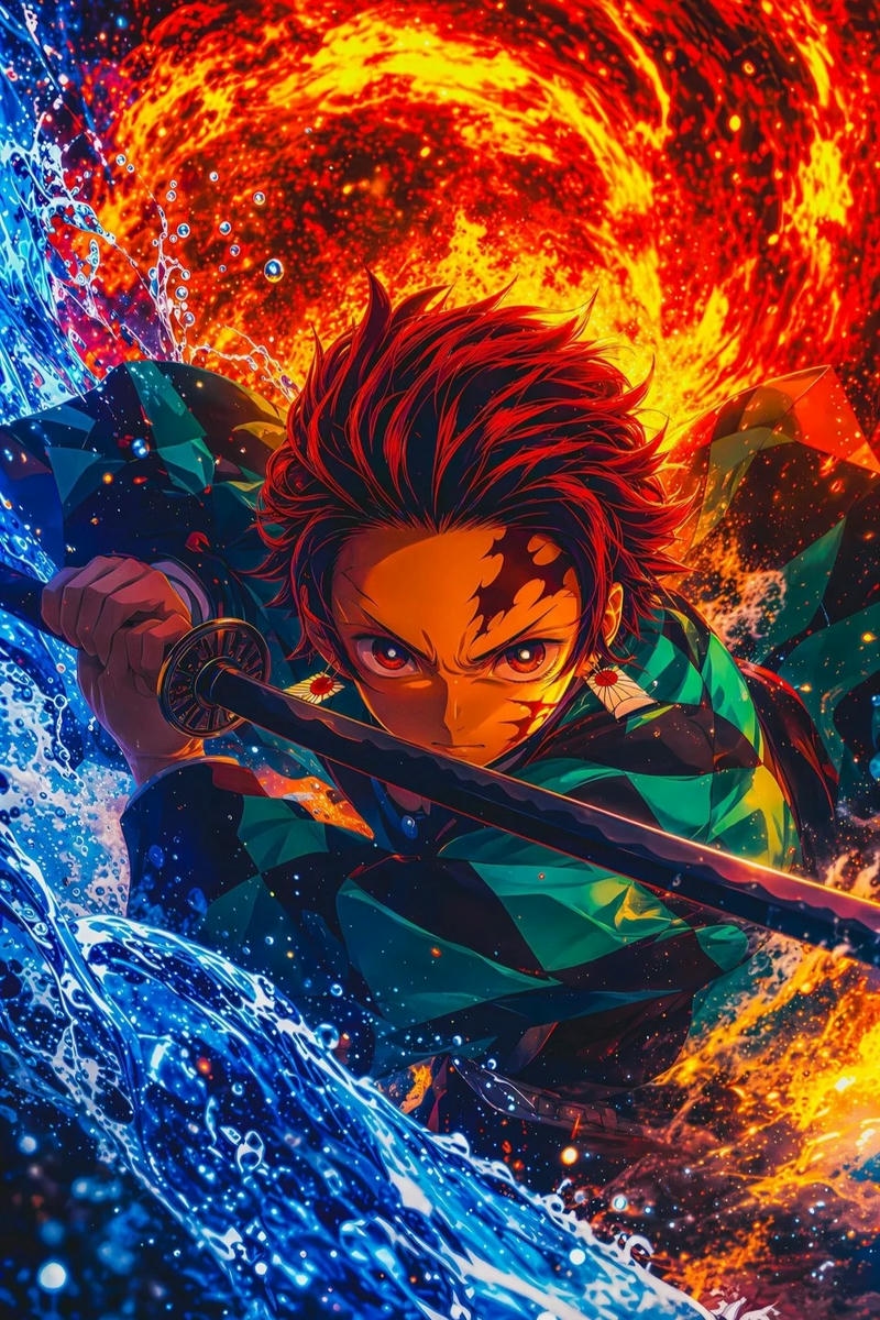 Ảnh anime thanh gương diệt quỷ mang thần thái nổi bật