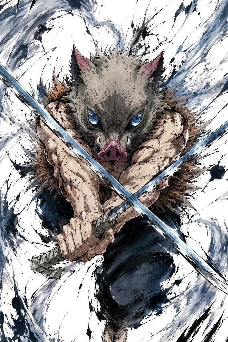 Ảnh anime thanh gương diệt quỷ với nhân vật cuốn hút